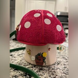 Betsey Johnson Love You So Mush Rhinestone Mushroom Bag. New.